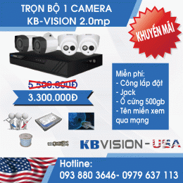 Trọn bộ 1 camera kbvision cho nhà trọ